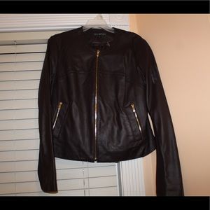 Faux leather jacket